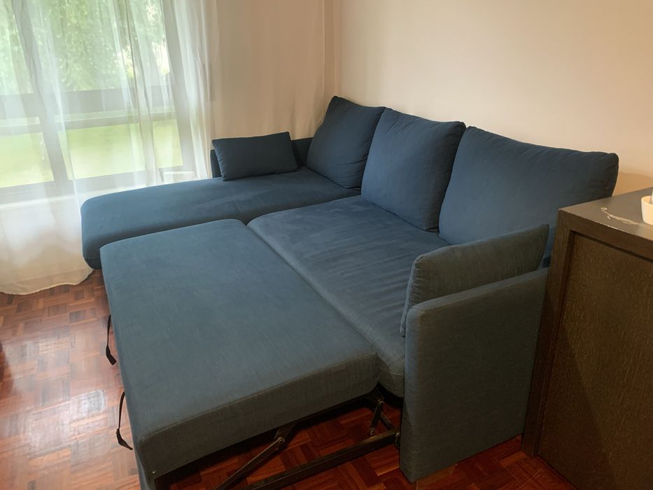 Sofa cama com chaise longue (oportunidade)