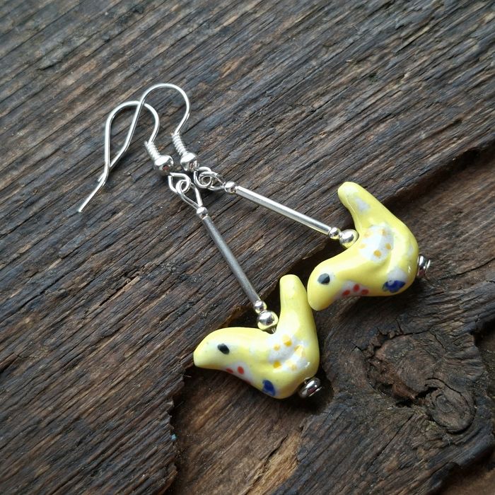 Kolczyki ceramiczne handmade