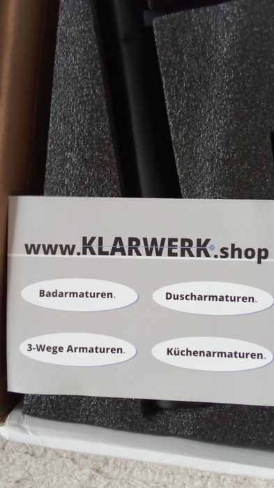 Torneira nova em preto mate da Klarwerk