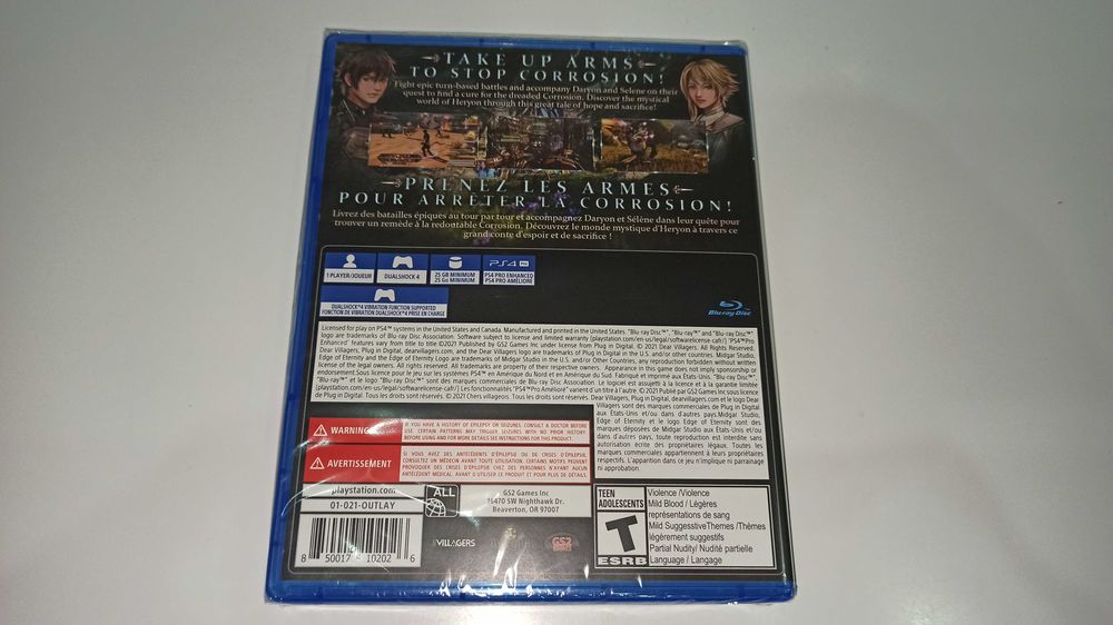 ps4 EDGE OF ETERNITY gra jRPG, dobra fabuła turowy system walki, Folia