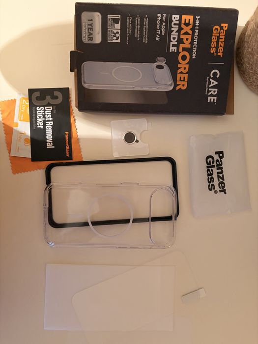 Capa Panzer Galss Explorer CARE  iphone Air - 3 em 1