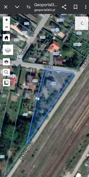 Działka budowlana wraz z domem wolnostojącym - Widok 2