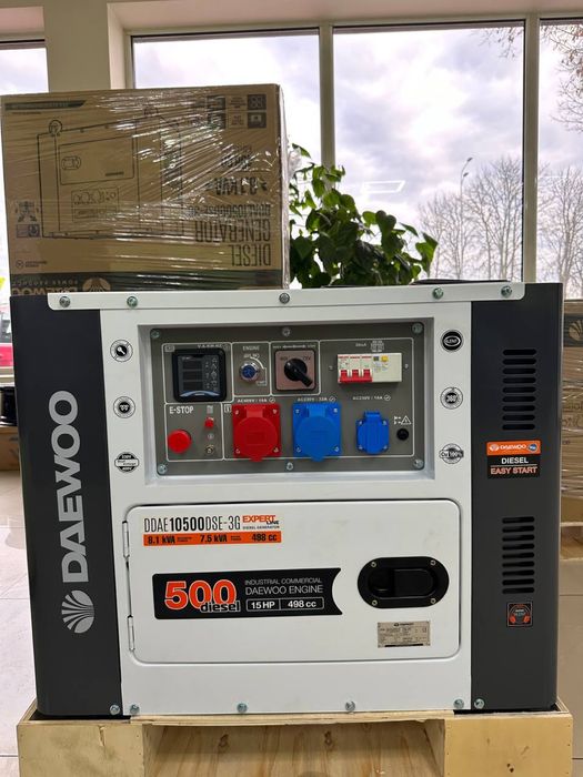 Дизельний генератор Daewoo DDAE 10500DSE-3G, 8.1 кВт