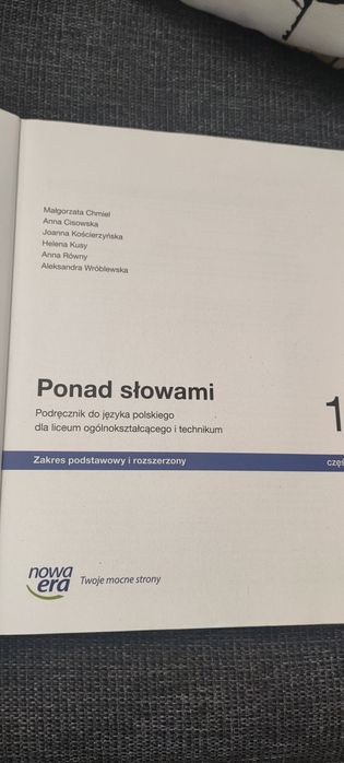 Ponad słowami 1 - zakres podstawowy i rozszerzony