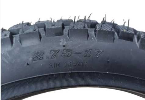 Шина з камерою 2.75-17 SC TYRE Тайвань шипована на мотоцикл