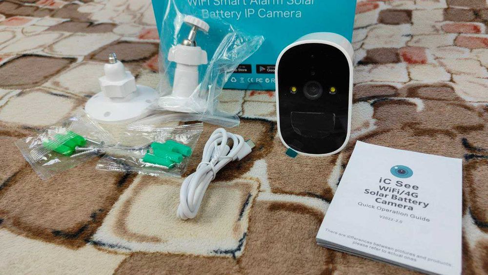 Автономна вулична камера відеонагляду Icsee з акумулятором 2МP TD3-GK2