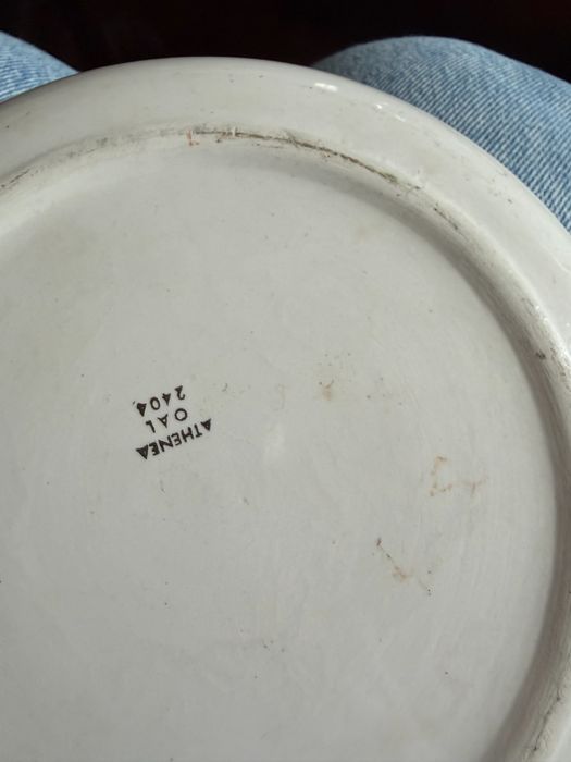 Tijela de sopa com prato antiga