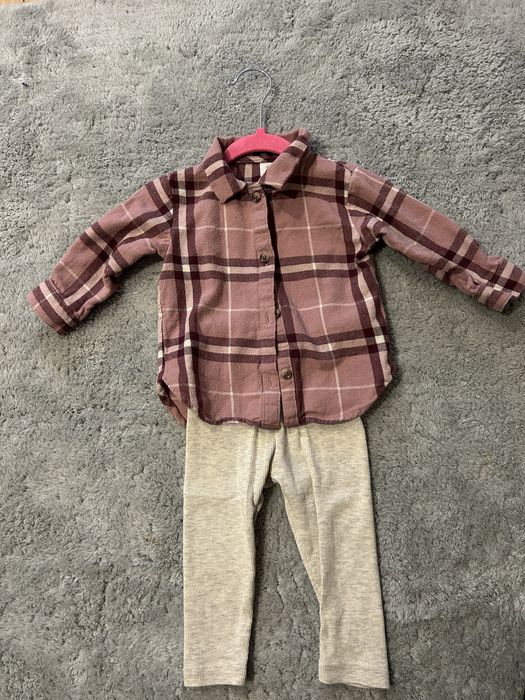 Koszula + legginsy kpl H&M 74