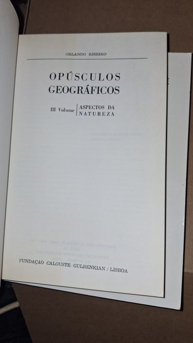 Opúsculos Geográficos Volume III - Aspectos da Natureza