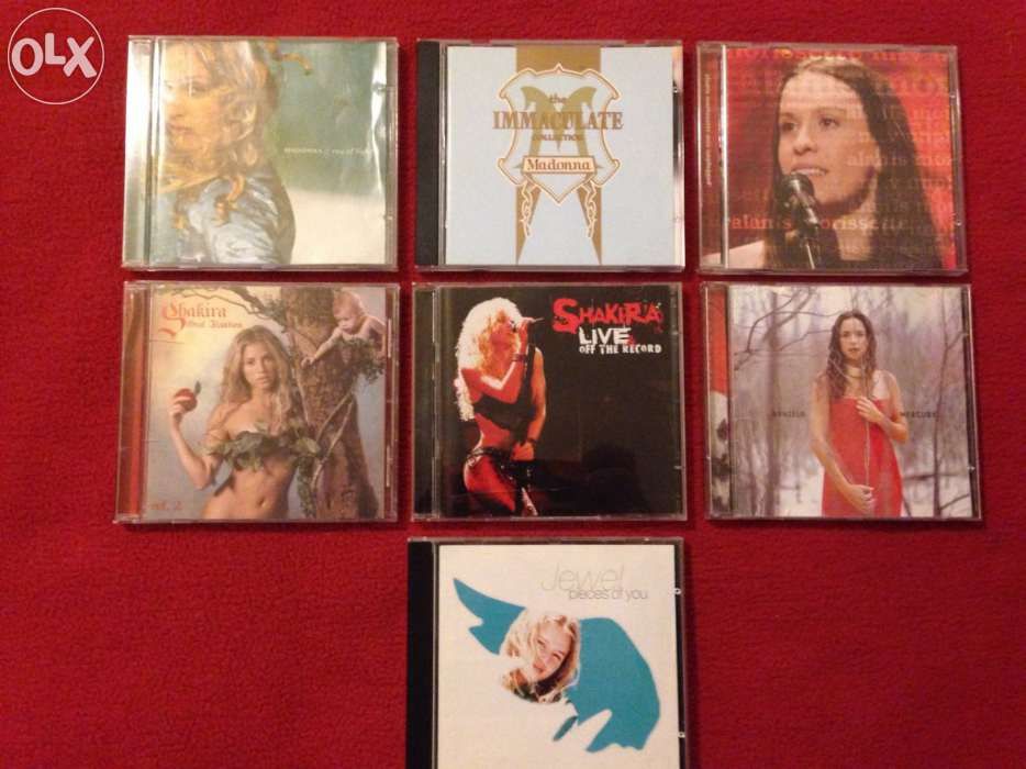 Discografia madonna, alanis morissette, shakira, etc