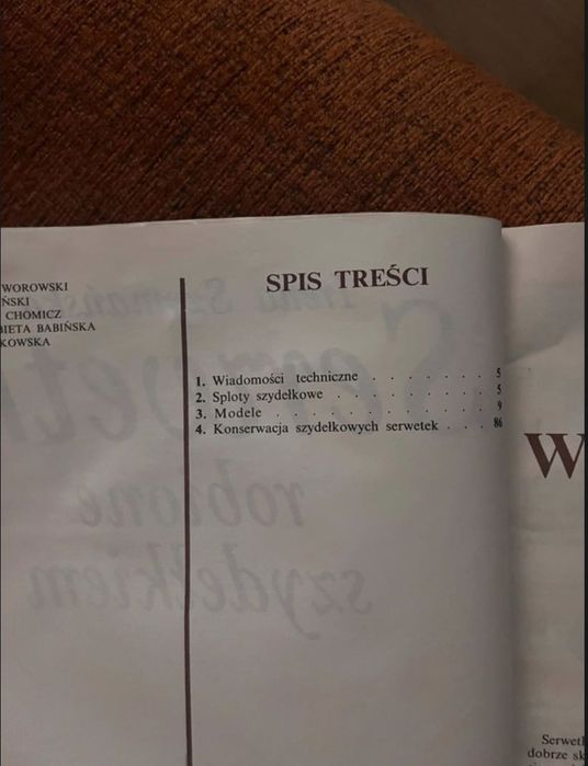 “Serwetki robione szydełkiem” Irena Szymańska