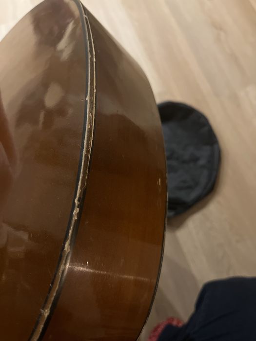 Viola antiga com capa