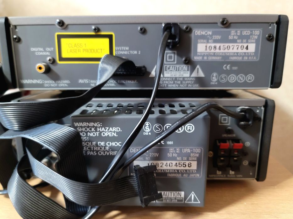 Винтажная мини система Denon D100 (ресивер и СД плеер)