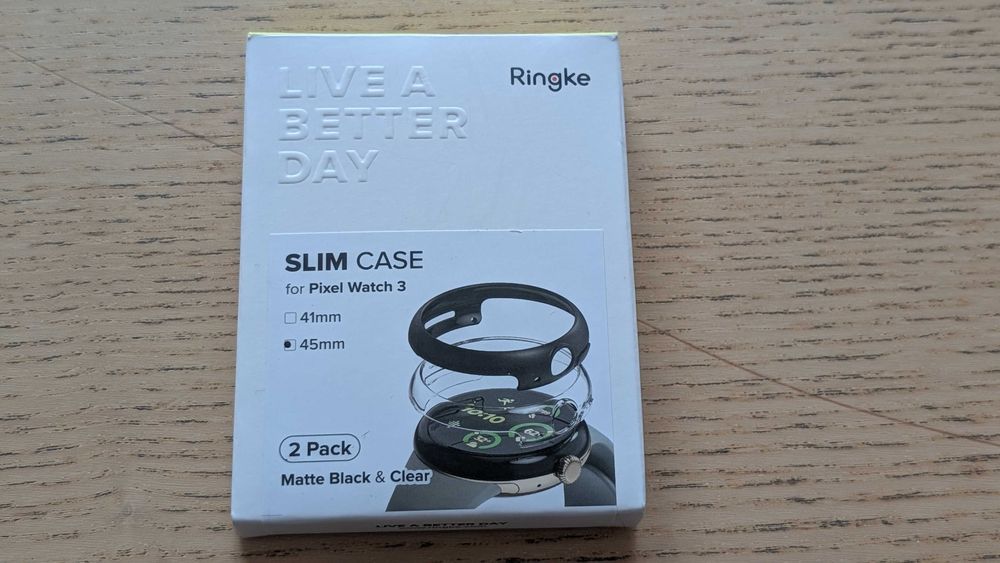 2-Pack Etui Ringke Slim do Google Pixel Watch 3 (45mm) – Black & Clear