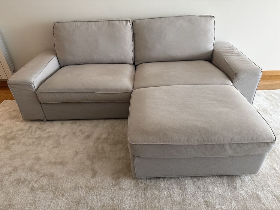 Kivik 3 lugares cinza