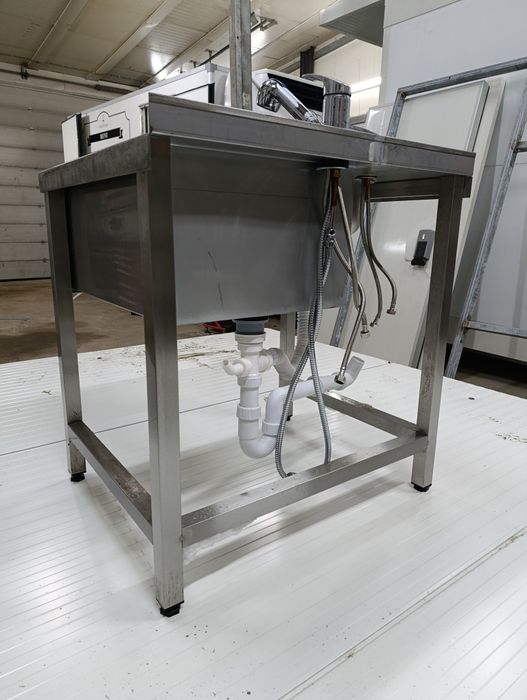 Zlew gastronomiczny / Zlew dwukomorowy / Meble gastronomiczne