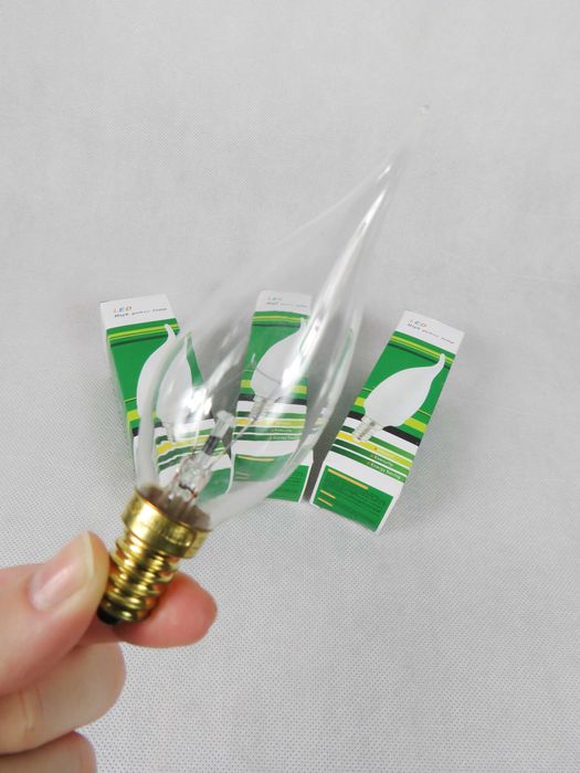 żarówka LED E14 6W żarówka płomień - ciepły biały - żarówka świeca