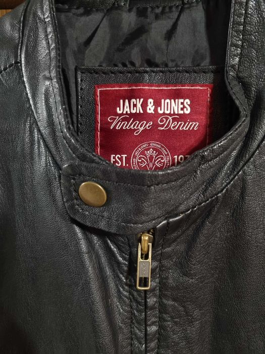 Куртка Jack&Jones натуральна шкіра Size S