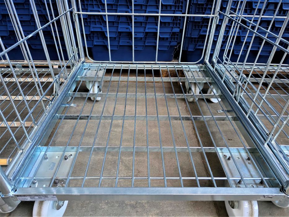 Wózek Kosz Magazynowy Transportowy Kurierski Siatkowy Rollkontene