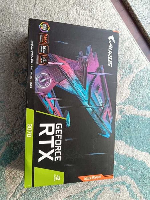 Gráfica GIGABYTE NVIDIA GeForce RTX 3070 AORUS Master