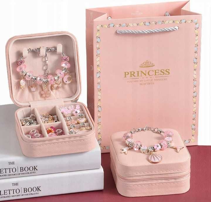 ZESTAW DO ROBIENIA BRANSOLETEK biżuterii naszyjników dzień dziecka