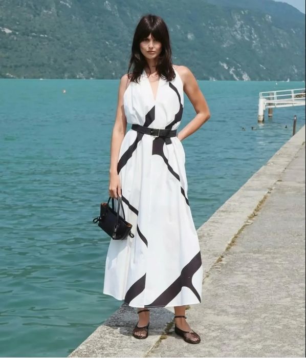 Sukienka bialo czarna Imperial M