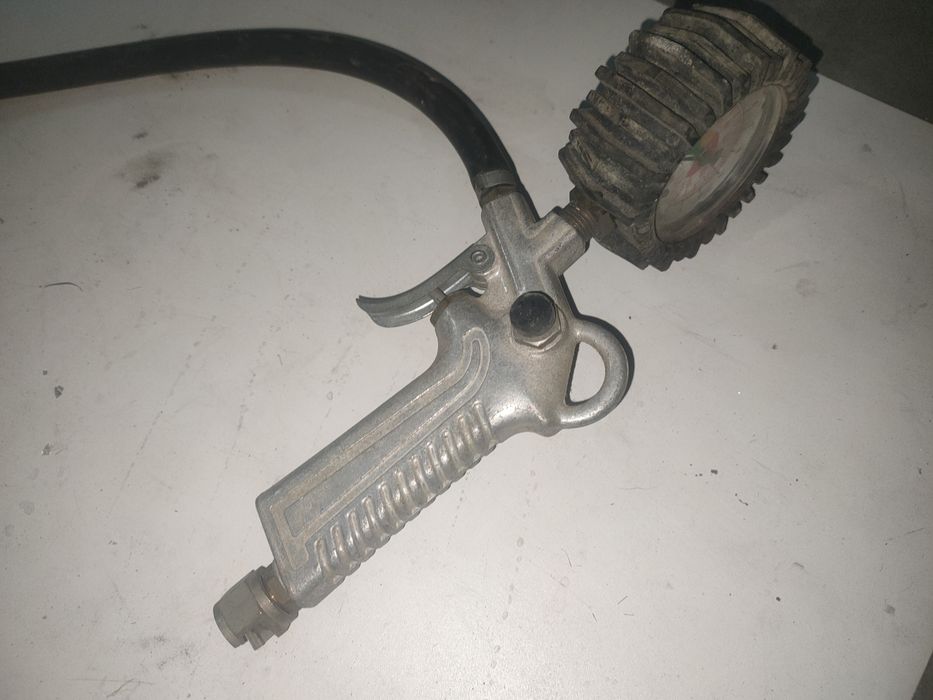 Pistola de ar comprimido manómetro