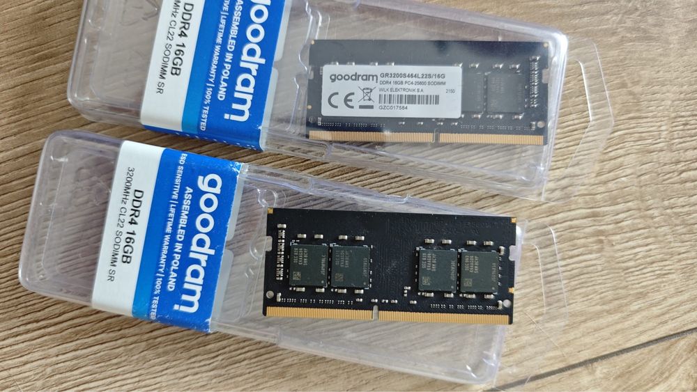 Pamięć RAM DDR4 2x16GB 3200MHz (goodram) do laptopa