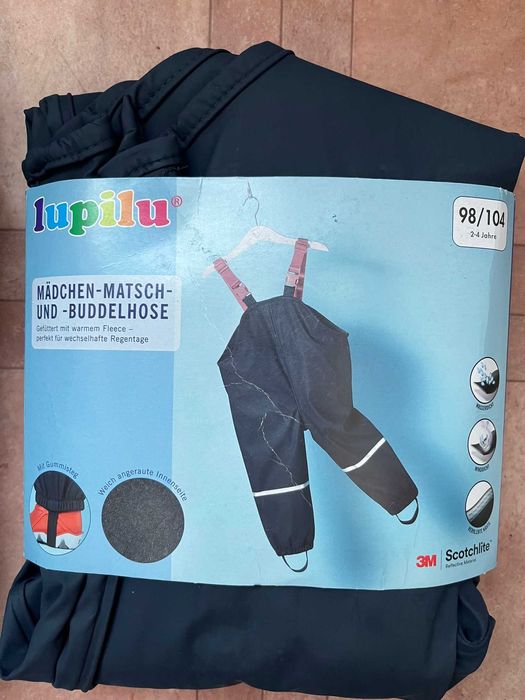 Грязепруф на флисе дождевик Lupilu 86 92 98 104 110 116 122 128