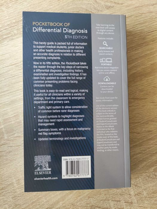 Pocketbook of Differential Diagnosis 5th edition