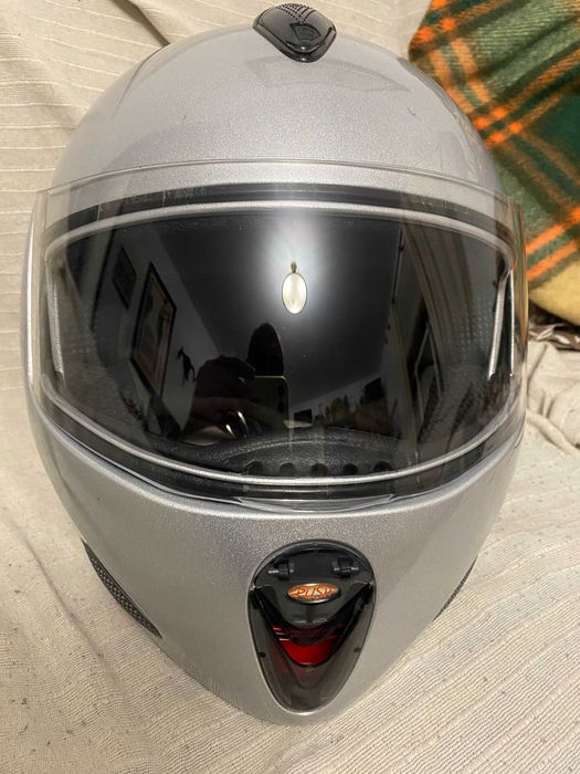 Capacete modular Airoh AR 300 - cinza prata (tam. M)