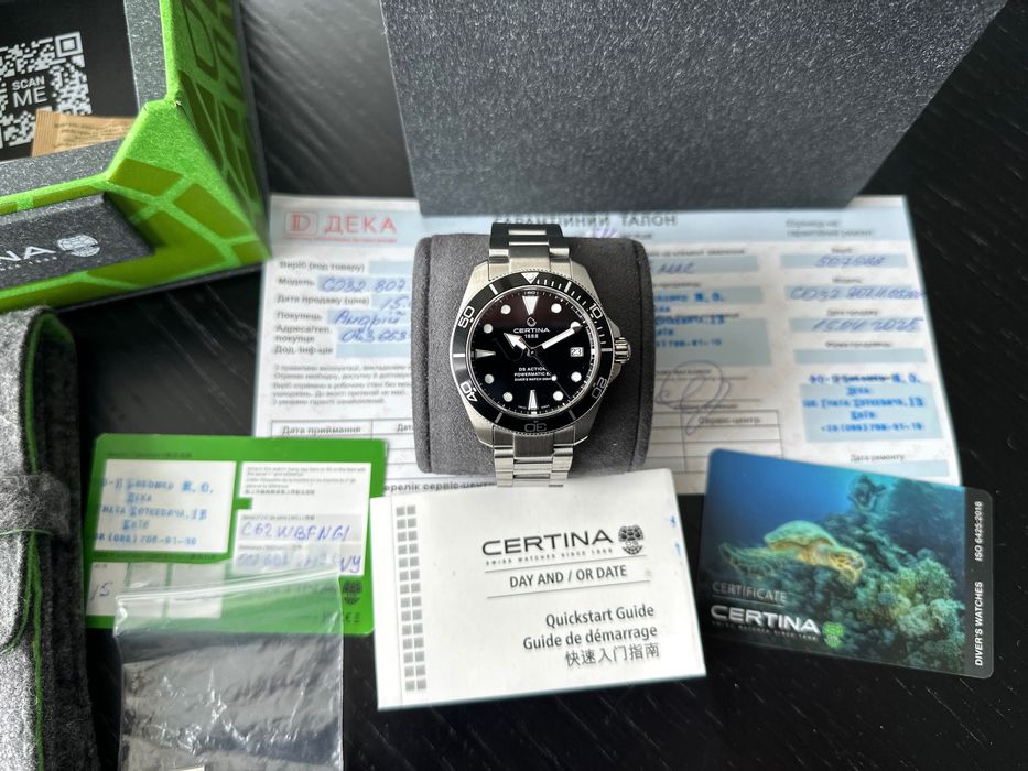 Годинник CERTINA DS Action Diver 38 Powermatic 80 C032.807.11.051.00