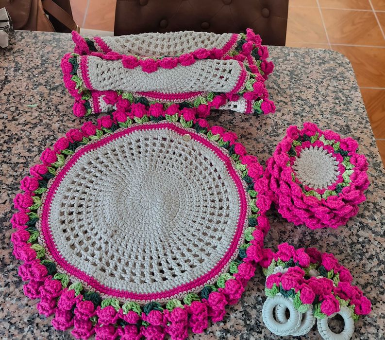 Kit souplat  de crochê 18 peças