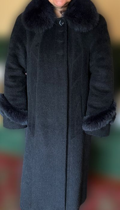 Пальто альпака, бу,  54 розмір