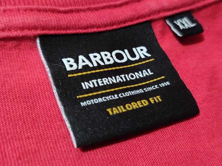 koszulka tishirt BARBOUR INTERNATIONAL klatka 62 64 - 124 128 2XL