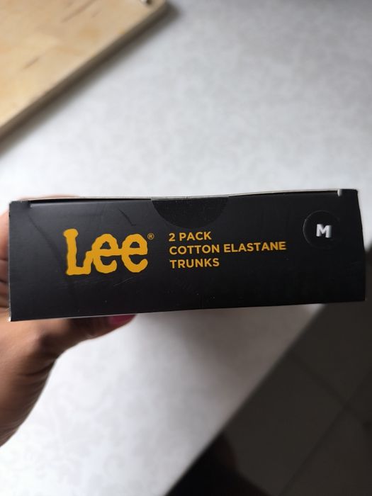 2 pak majtek bokserek szeroka guma napisy LEE szare czarne r.M