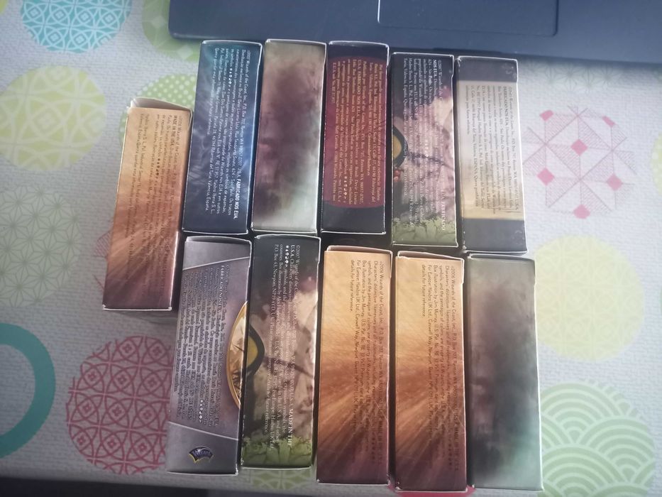 Caixas vazias de MAgic the Gathering