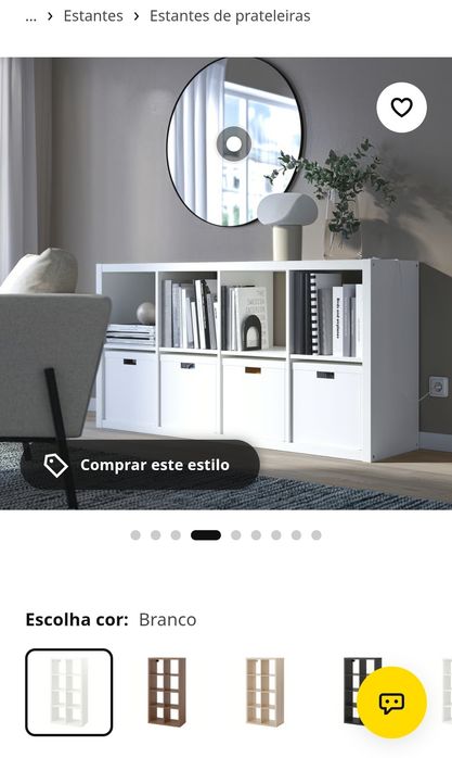móvel ikea kallax branco mate