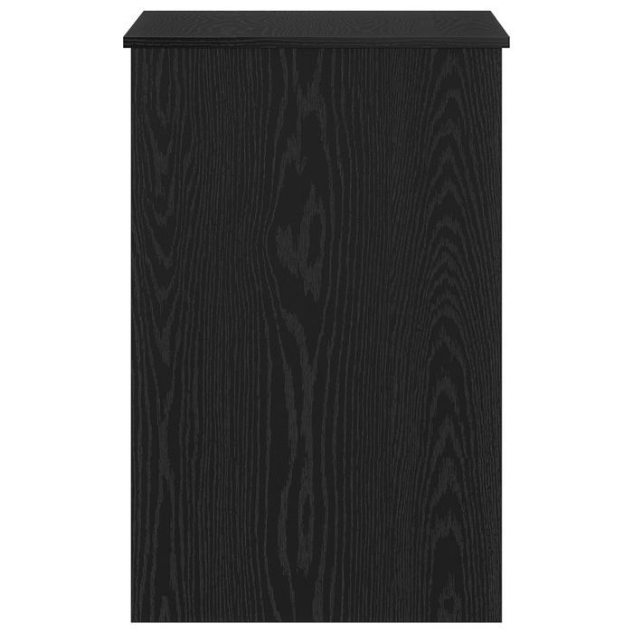 Biurko Vidaxl Czarne Dąb 100X50X76 Cm Materiał Drewnopochodny