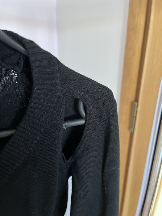 Czarny sweter z wycieciami Tally Weijl XS