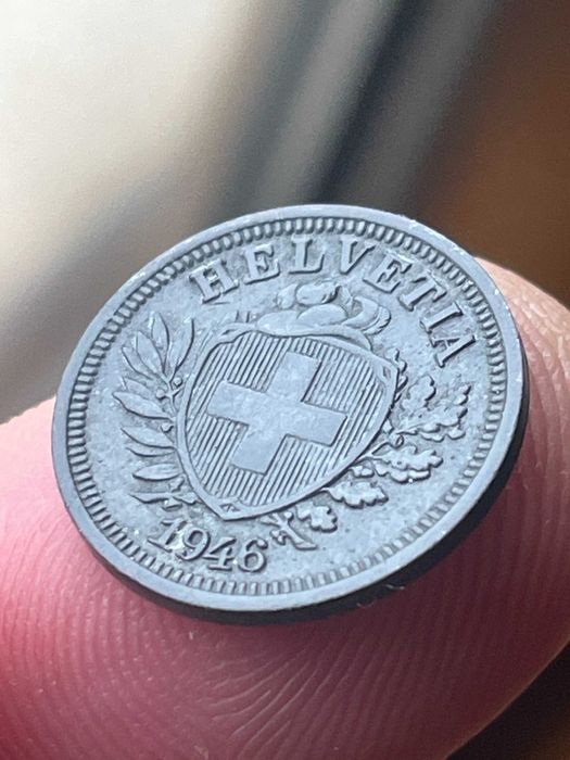 moeda 1 rappen 1946 Suiça