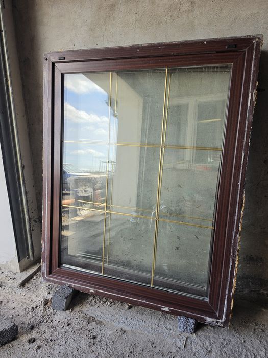 Okna pcv 130x160 2 sztuki z demontażu