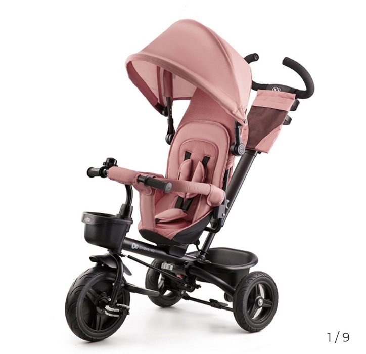 Triciclo Kinderkraft AVEO Rosa (6 configurações) - novo, dentro da caixa, nunca usado