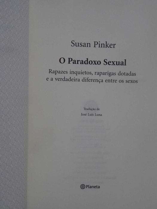 O Paradoxo Sexual de Susan Pinker - 1ª Edição