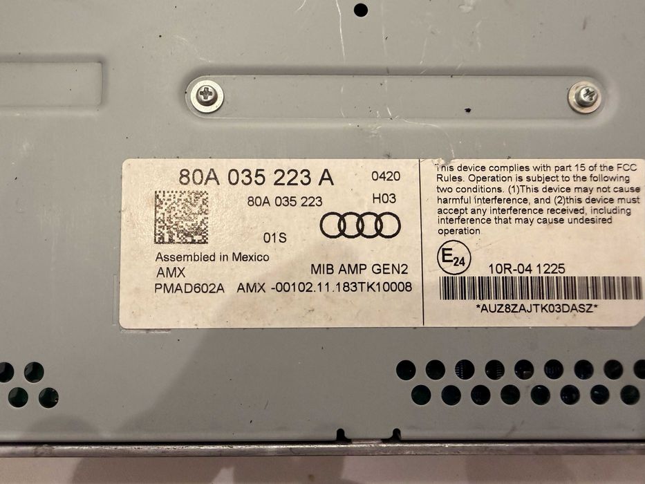 Підсилювач звуку Audi Q5 SQ5 FY 80A 035 223 A