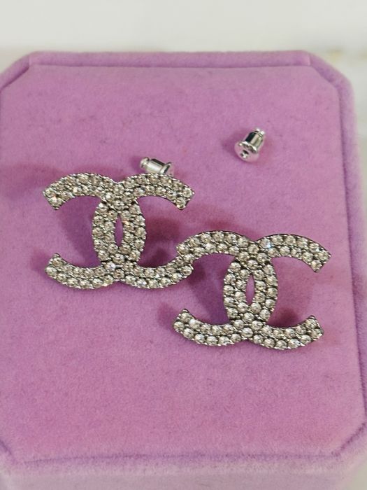 Srebrne kolczyki wkrętki cc cyrkonie