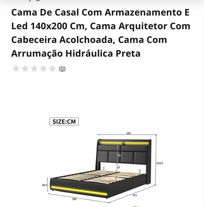 Cama + colchao casal