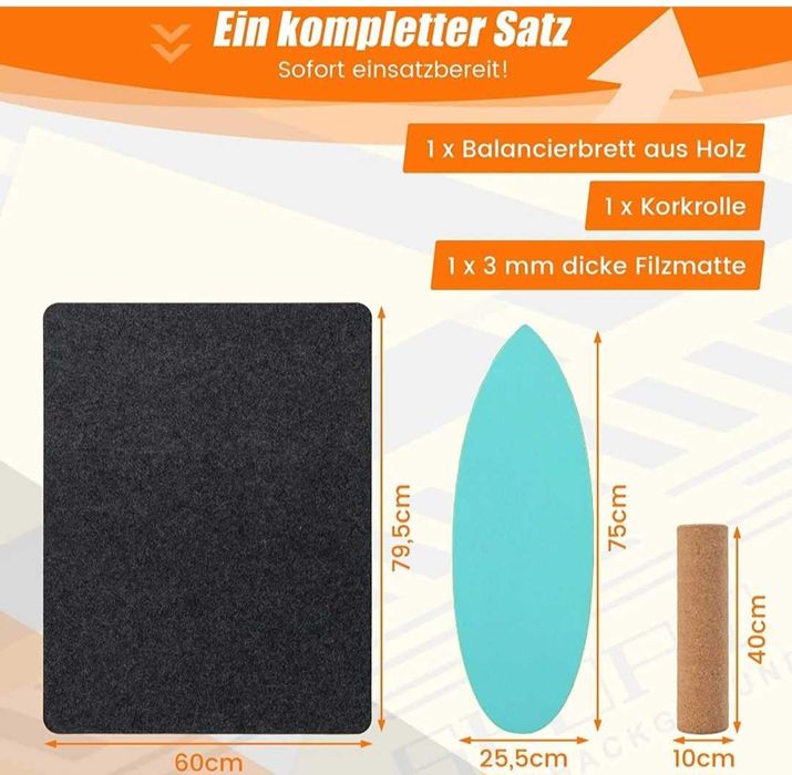 Trick board Deska do balansowania Balance Board turkusowa