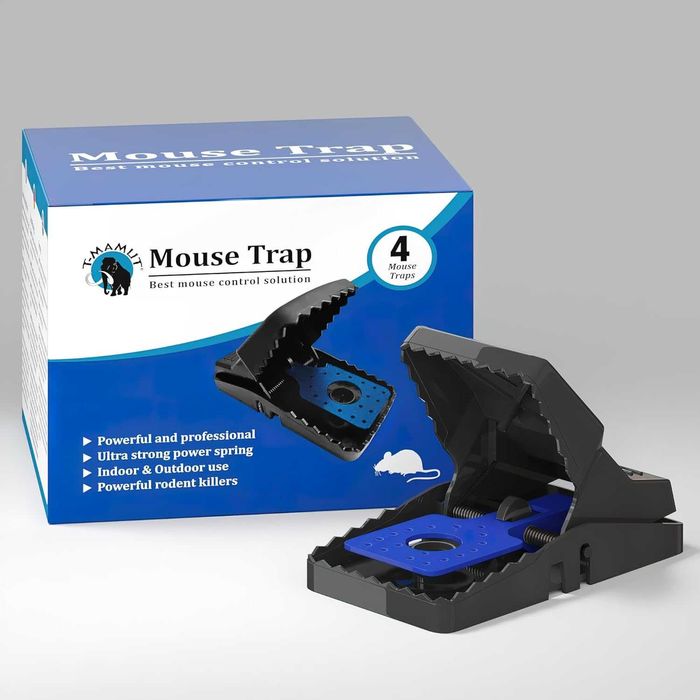 T-MAMUT Pułapka na Duże Myszy Szczury 4 sz. Profesjonalna Bardzo Mocna