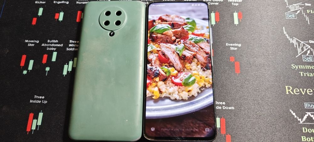 Poco F2 Pro fioletowy  plus etui